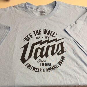Vans Sky Blue Tee with Black Logo 3X